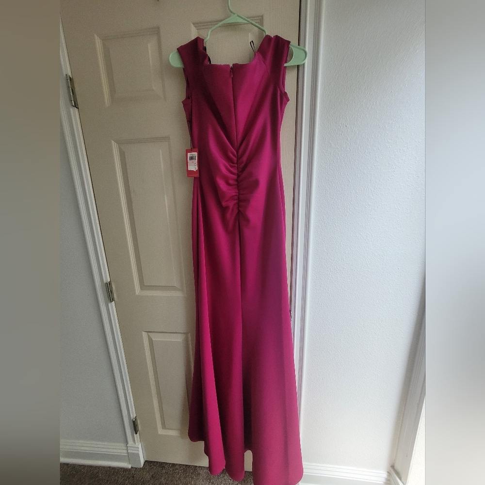 Vince Camuto Ruched Pink Sleeveless Gown